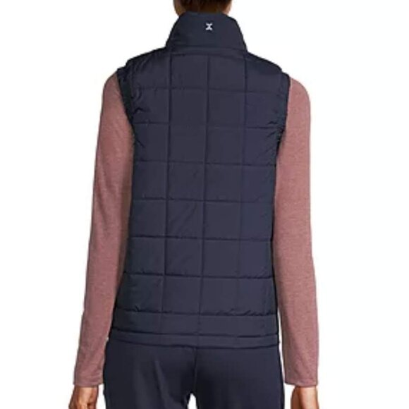 NWT Xersion Womens Quilted Lightweight Puffer Vest Navy Blue - XS - Picture 8 of 11